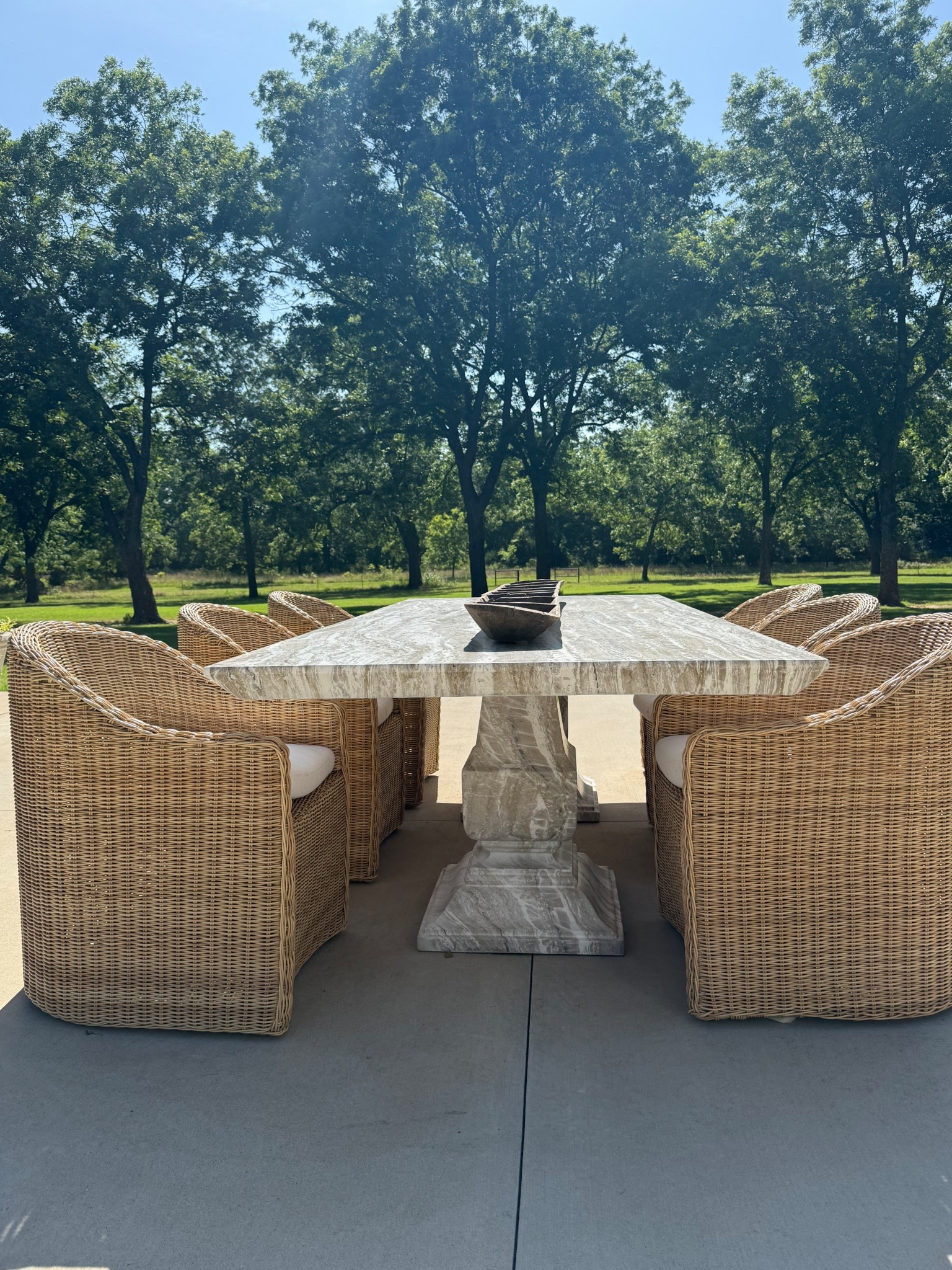 Still loving our outdoor dining table and chairs 😍 I have the 102” table 

#LTKHome #LTKSeasonal #LTKStyleTip