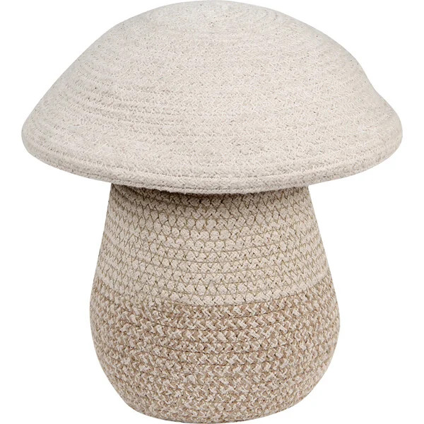 Mini Mushroom Basket, Natural/Ivory | Maisonette