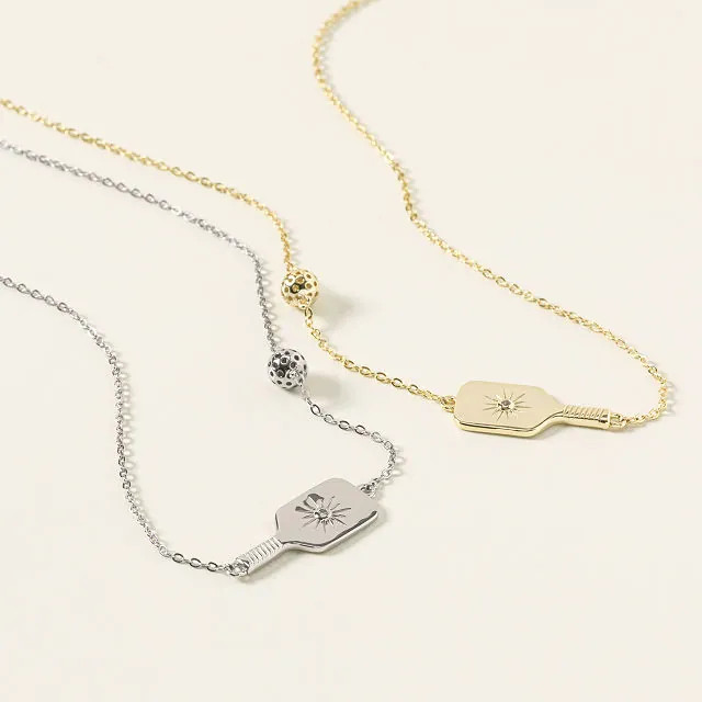 Pickleball Paddle Necklace | UncommonGoods