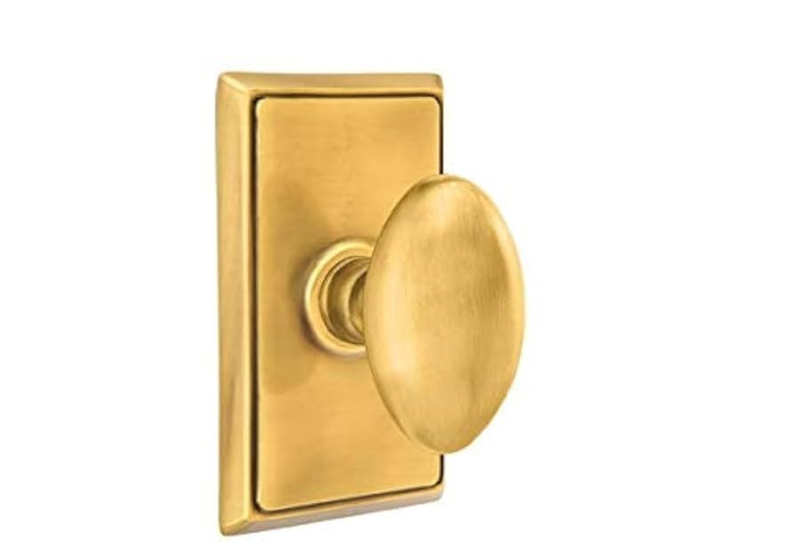 Emtek Passage Set, Rectangular Rosette, Egg Knob (French Antique) | Amazon (US)