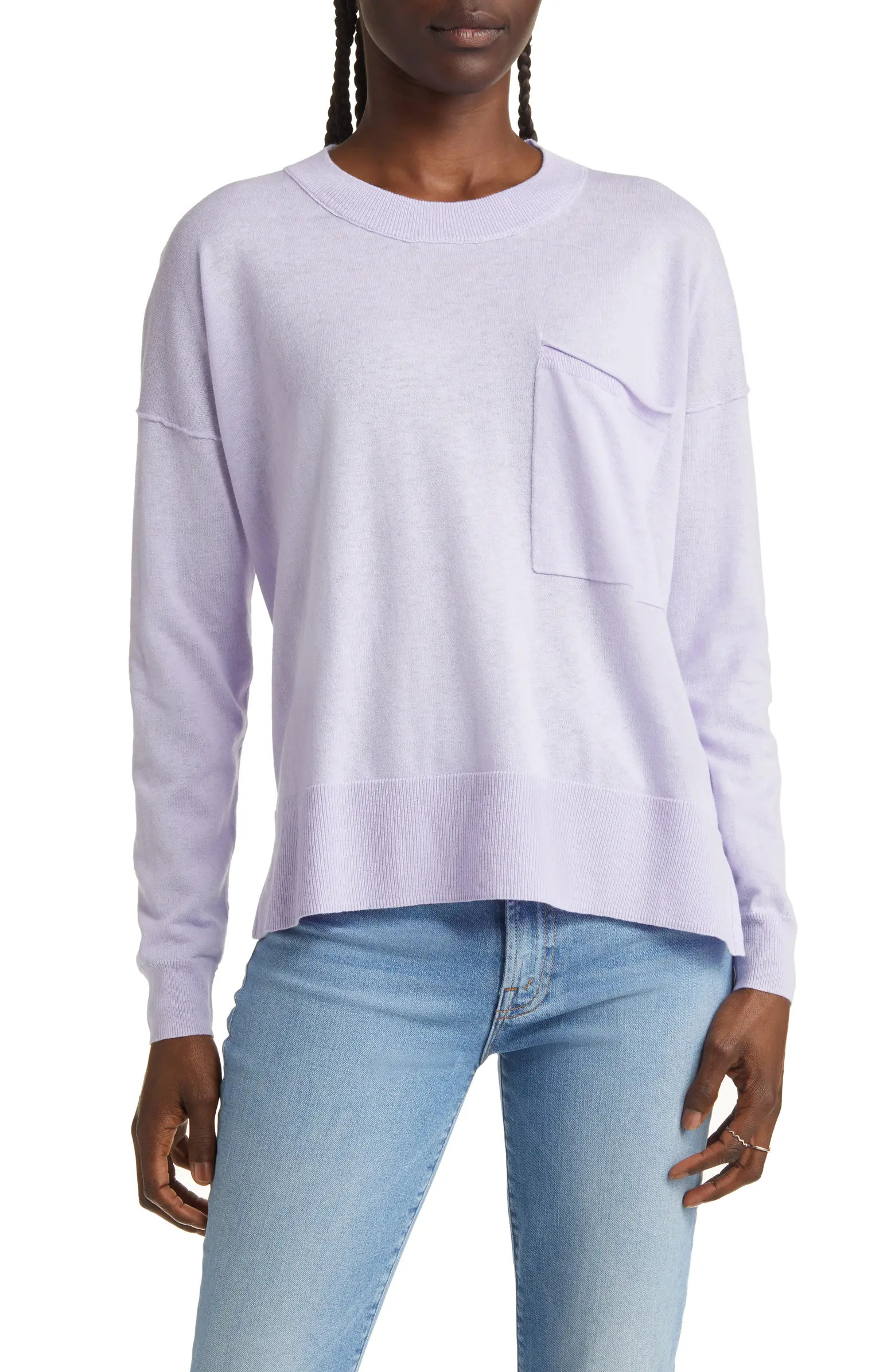 Lightweight Pocket Pullover Sweater | Nordstrom