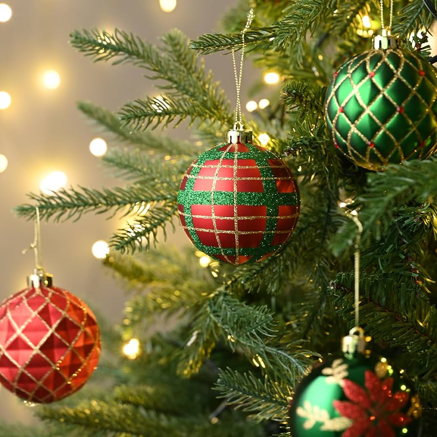 Valery Madelyn 16ct Christmas Tree Decorations Ball Ornaments 3.15 Inches | Amazon (US)