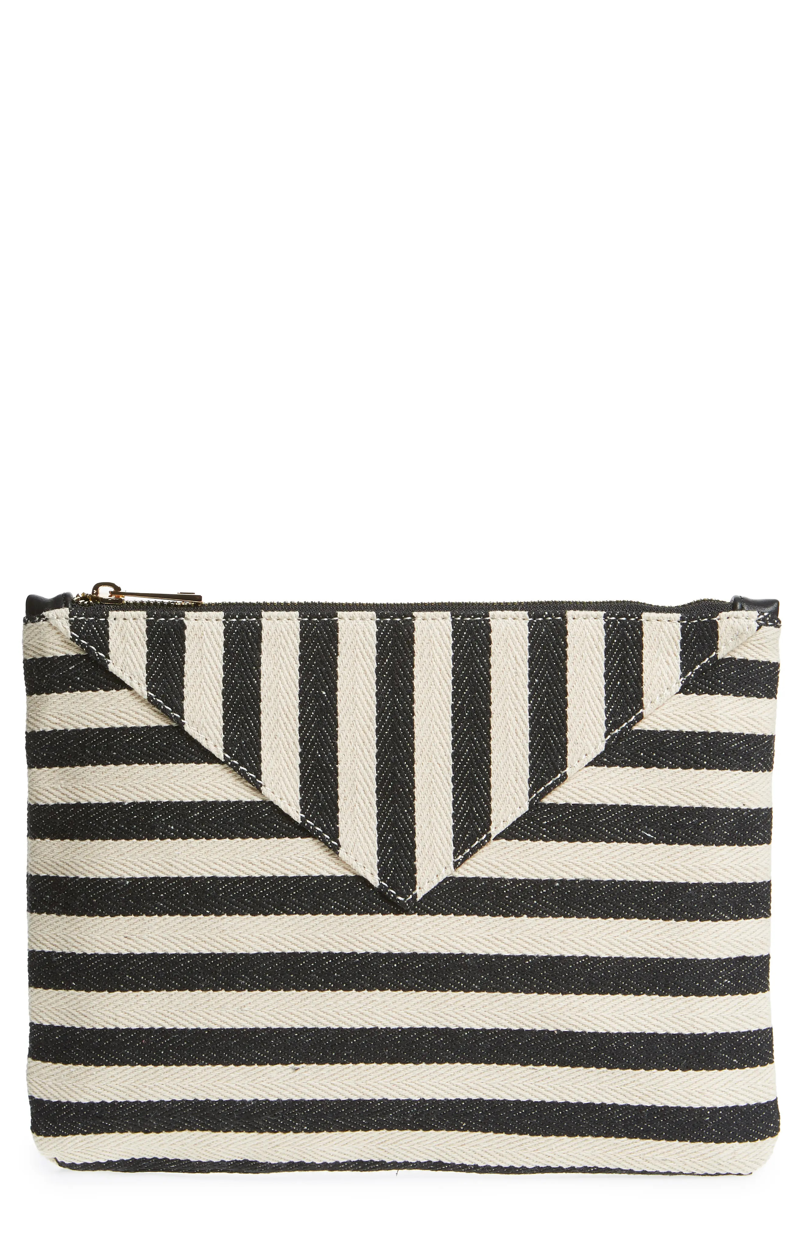 Sole Society Mini Panel Stripe Pouch | Nordstrom
