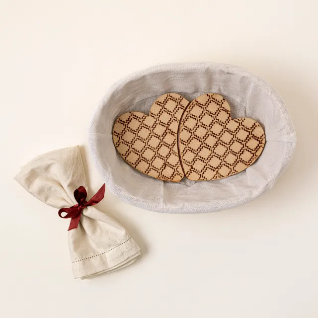 Nesting Hearts Bread Warming Set | UncommonGoods