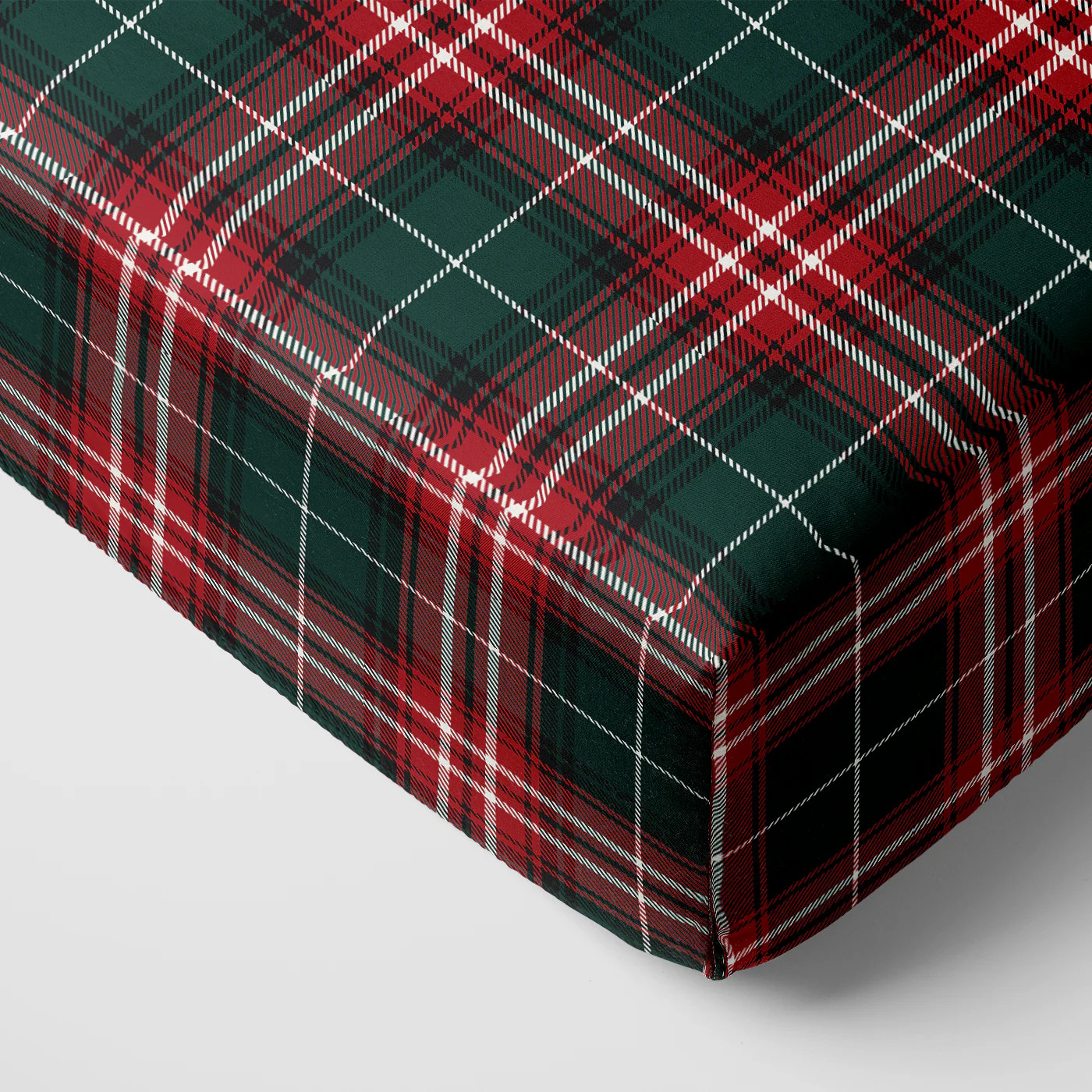 Fireside Plaid Fitted Crib Sheet | Little Sleepies