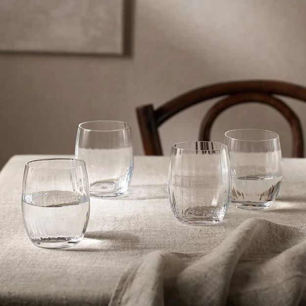 Skye Optic Tumbler Glasses – Set of 4 | The White Company (UK)