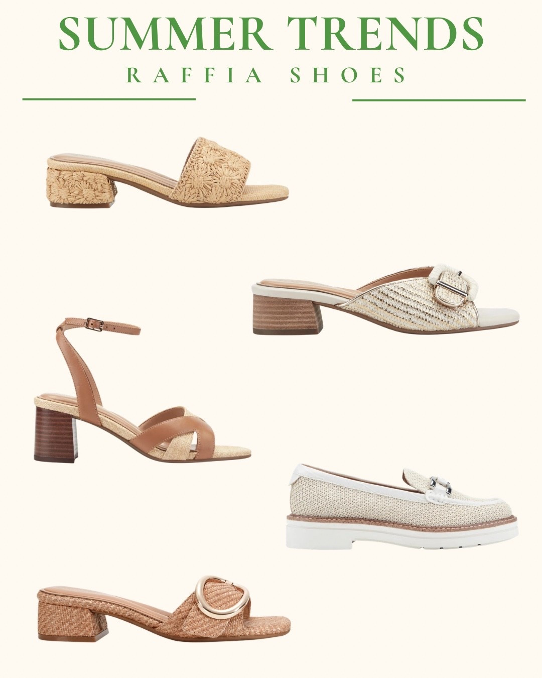 Raffia is having such a moment for summer ☀️✨ 

From easy slides to elevated heels, these are the kinds of shoes that instantly make a simple outfit feel polished and vacation-ready. Sharing the prettiest trending styles I found 🤍

 #LTKSummerStyle #LTKShoeCrush #LTKSeasonal

#LTKgrwm #LTKootd #LTKSeasonal