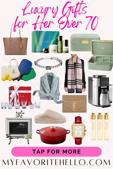 Luxury gifts for her over 70, luxury Christmas gifts for her over 70, luxury birthday gifts for her over 70, luxury 70th birthday gifts for her 

#LTKHoliday #LTKover40 #LTKGiftGuide