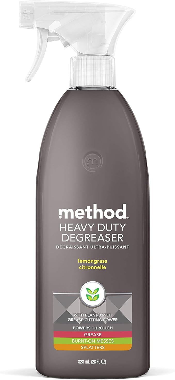 Method Heavy Duty Degreaser, Lemongrass Scent, Oven Cleaner & Stove Top Cleaner, 28 Oz Spray Bott... | Amazon (US)