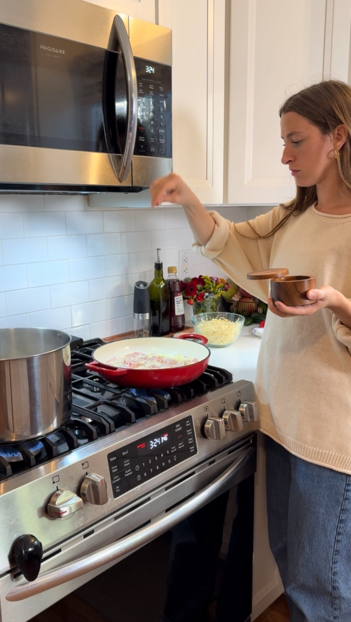 Wearing size small in this sweater, got it in both colors! I use the baking dish for baked pasta dishes, veggies, biscuits, cinnamon buns. It’s 3 years old and highly recommend this size!

#LTKHoliday #LTKootd #LTKGiftGuide