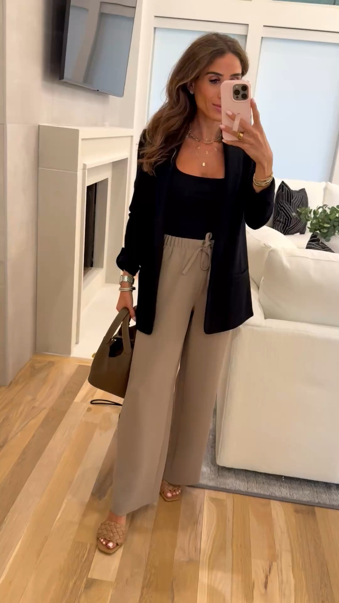 Easy business casual outfit ideas black tank with built in bra with flowy non wrinkle pants size 2xs

#LTKSaleAlert #LTKPetite #LTKWorkwear