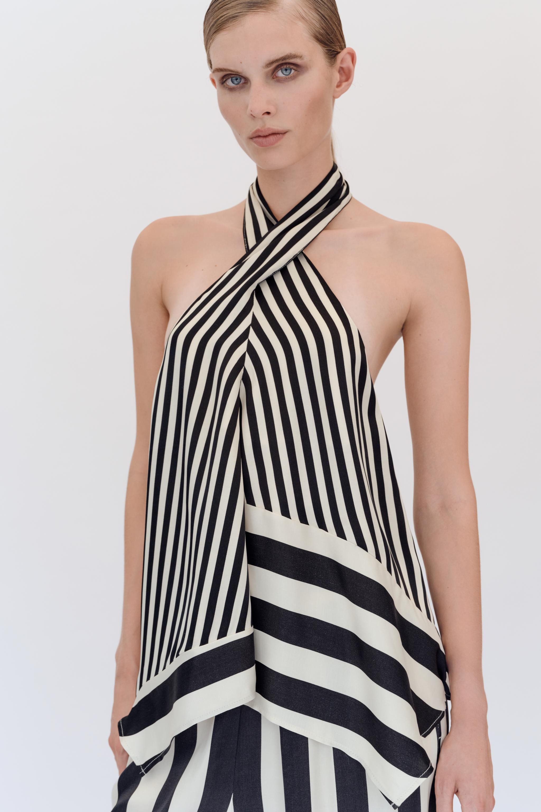 STRIPED HALTER TOP | Zara UK