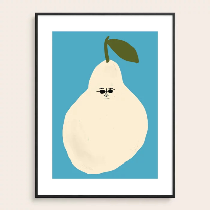 PEAR Framed Art Print by Banana Split Design | Society6 | Society6