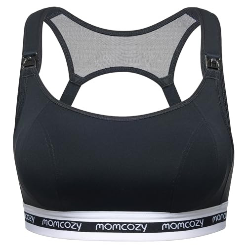 Momcozy Nursing Bras for Breastfeeding, FB011 Low-Impact Nursing Sports Bra Support Maternity Pre... | Amazon (US)