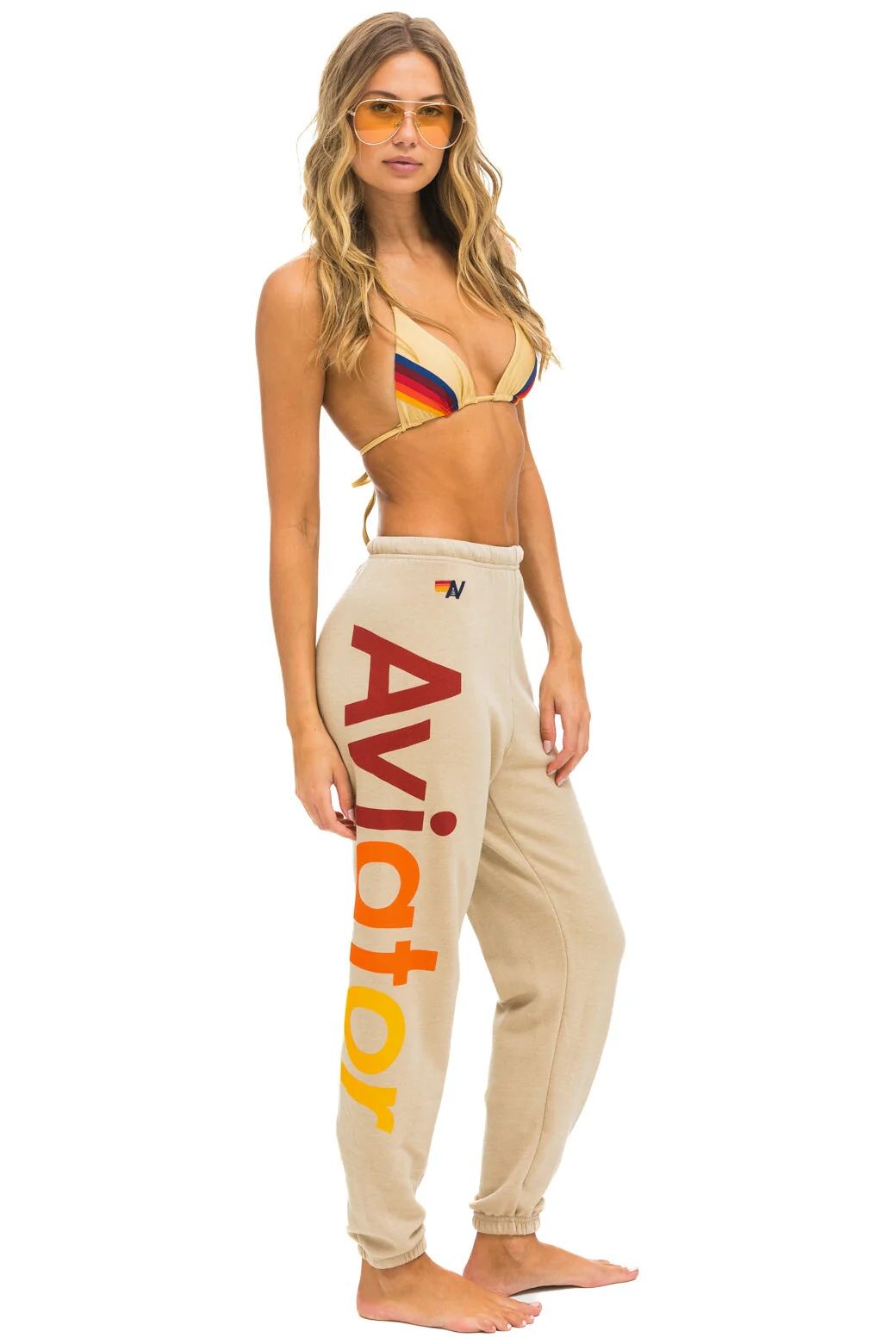 AVIATOR NATION 2 SWEATPANTS - SAND | Aviator Nation