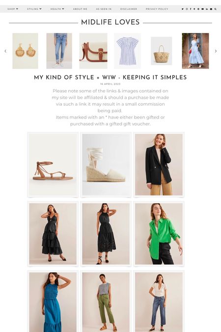 My kind of style, new in picks to catch my eye https://www.mymidlifefashion.com/2023/04/my-kind-of-style-wiw-keeping-it-simples.html #fashion #style #mymidlifefashion #midlife #over40 #midlifefashion #midlifestyle #over40fashion #over40style #springfashion #springstyle #summerfashion #summerstyle #effortlessfashion #timelessfashion #effortlessstyle #effortlessfashion #styleover40 #fashionover40 

#LTKSeasonal #LTKstyletip #LTKeurope
