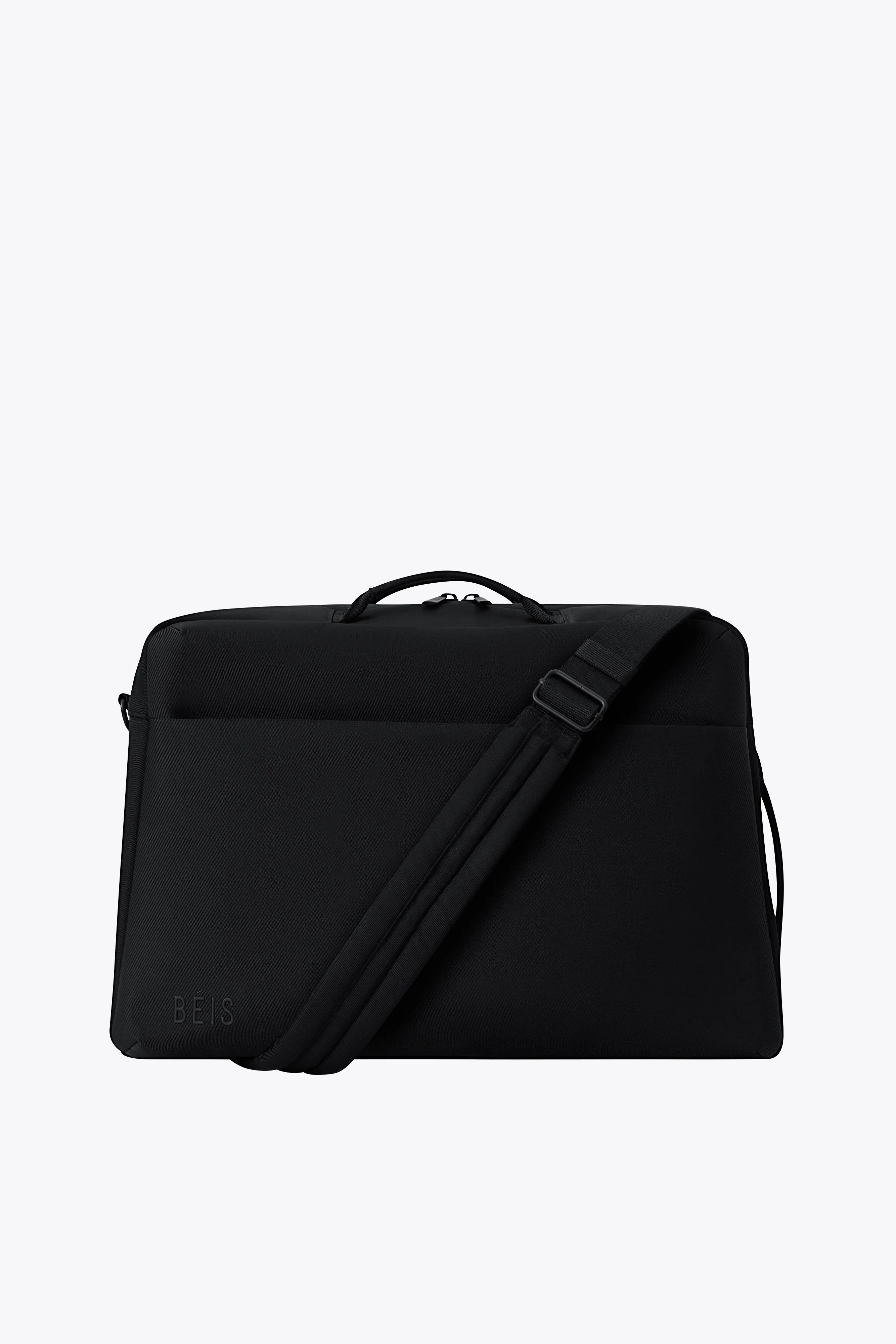 BÉIS 'The Ultimate Travel Duffle' in Black - Personal Item Travel Duffle Bag in Black | BEIS