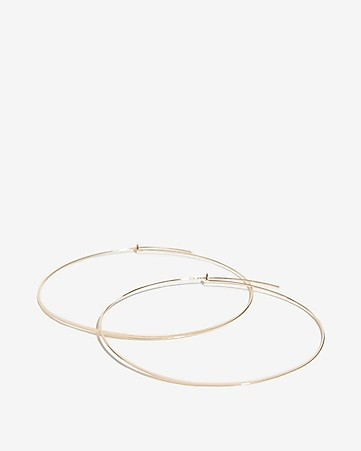 Thin Hoop Earrings | Express