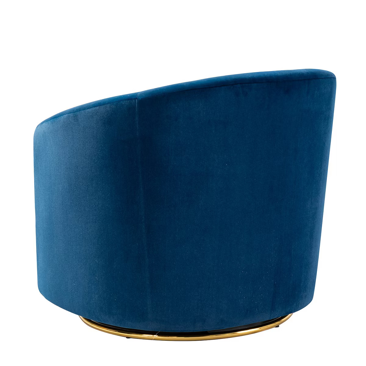 Amarante Comfy Velvet Swivel Chair for Bedroom with Metal Base | Karat Home-TEAL | Target