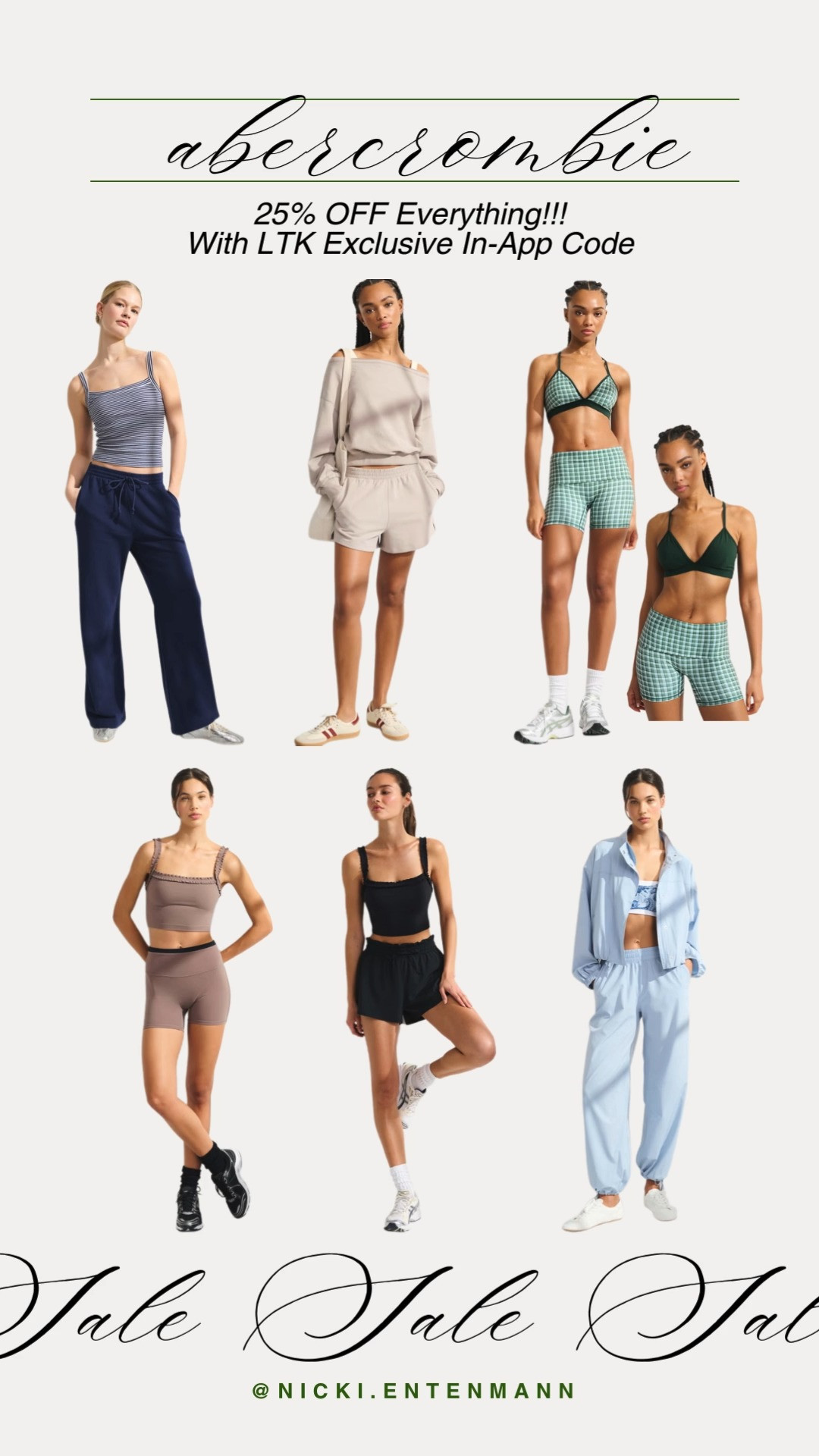 The Abercrombie spring refresh just got a whole lot better! 🌸 Right now, you can score 25% OFF everything exclusively through the LTK app. Whether you are hunting for the perfect activewear sets, effortless loungewear, or those viral high-waist joggers, this is the sign you have been waiting for to clear out your wishlist. These pieces are absolute staples for a reason, and at 25% off, they definitely won't stay in stock for long! 

 #LTKSpringSale #LTKActive #LTKSaleAlert
