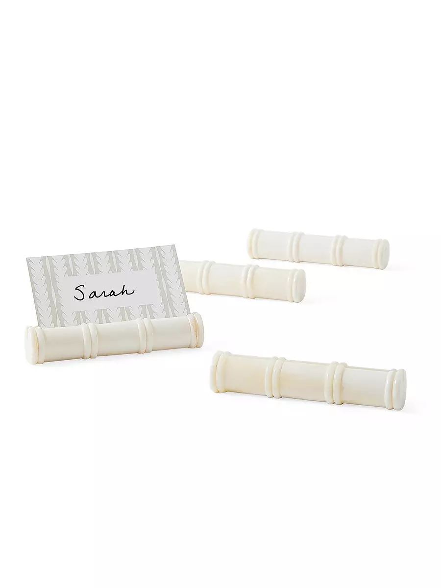 Bone Placecard Holder (Set of 4) | Serena and Lily