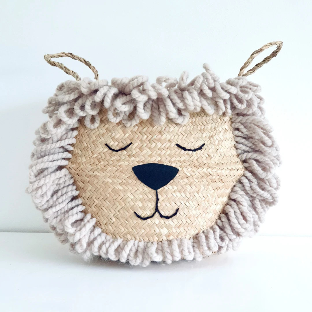 Large Natural Lion Seagrass Belly Basket for IKEA Kallax Unit Storage Handmade by Bellybambino - ... | Etsy (UK)