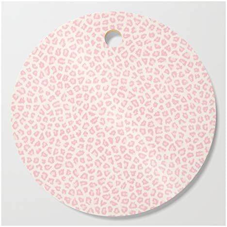 Modern Ivory Blush Pink Girly Cheetah Animal Print Pattern by Pink Water on Kitchen Cutting Board | Amazon (US)