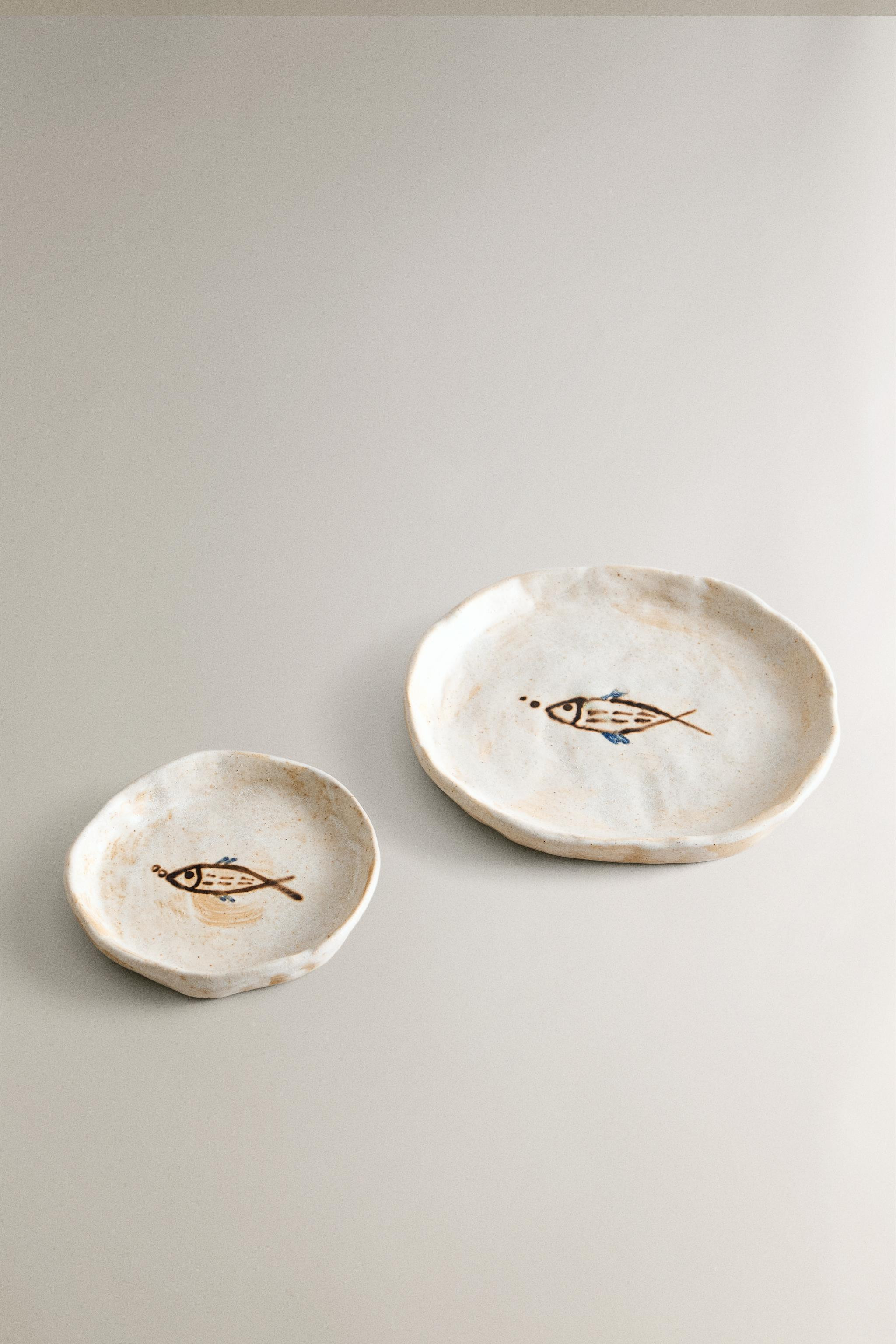STONEWARE FISH TRAY | Zara UK