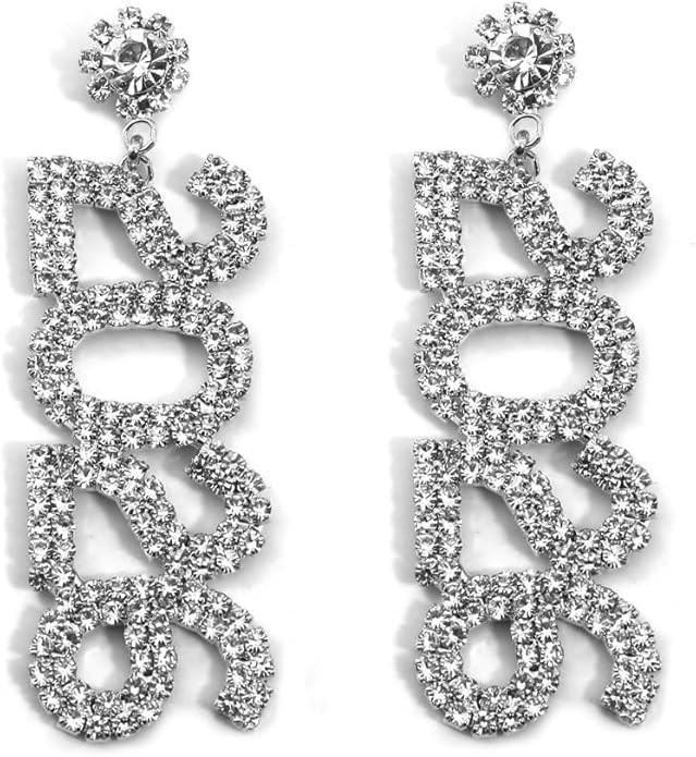 New Year Earrings 2026 Beaded Rhinestone 2026 NYE Clock New Years Eve Earrings Dangle Christmas E... | Amazon (US)