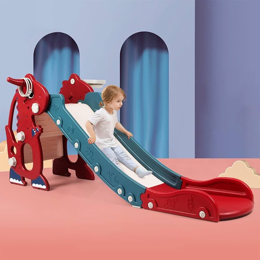 Amazon.com: Sephyroth Kid Slide for Toddler Age 1-3 Indoor Plastic Slide Outdoor Playground Climb... | Amazon (US)