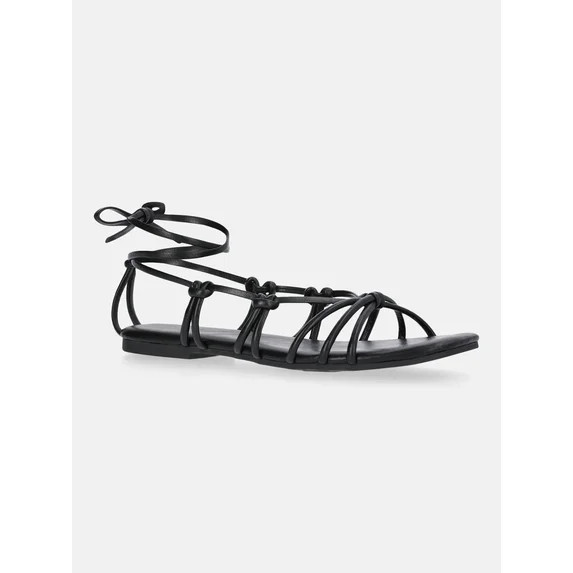 Time and Tru Women's Lace Up Sandals | Walmart (US)