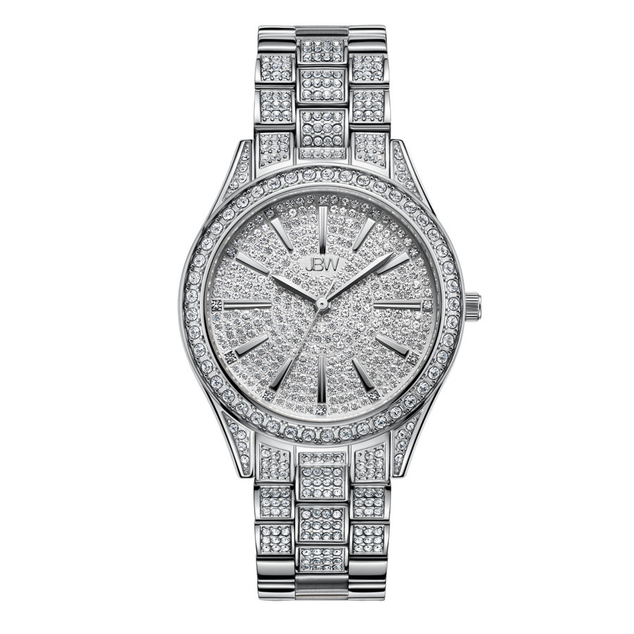 JBW Cristal 34 Quartz Diamond Silver Dial Ladies Watch J6383C | Jomashop.com & JomaDeals.com