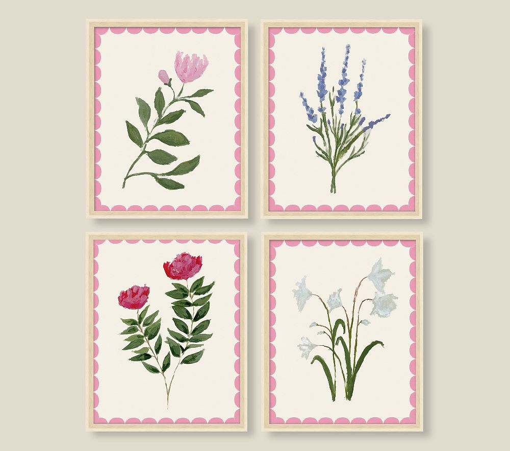 Jordan Connelly Springtime Flower Framed Wall Art Collection (21" x 17") | Pottery Barn Kids
