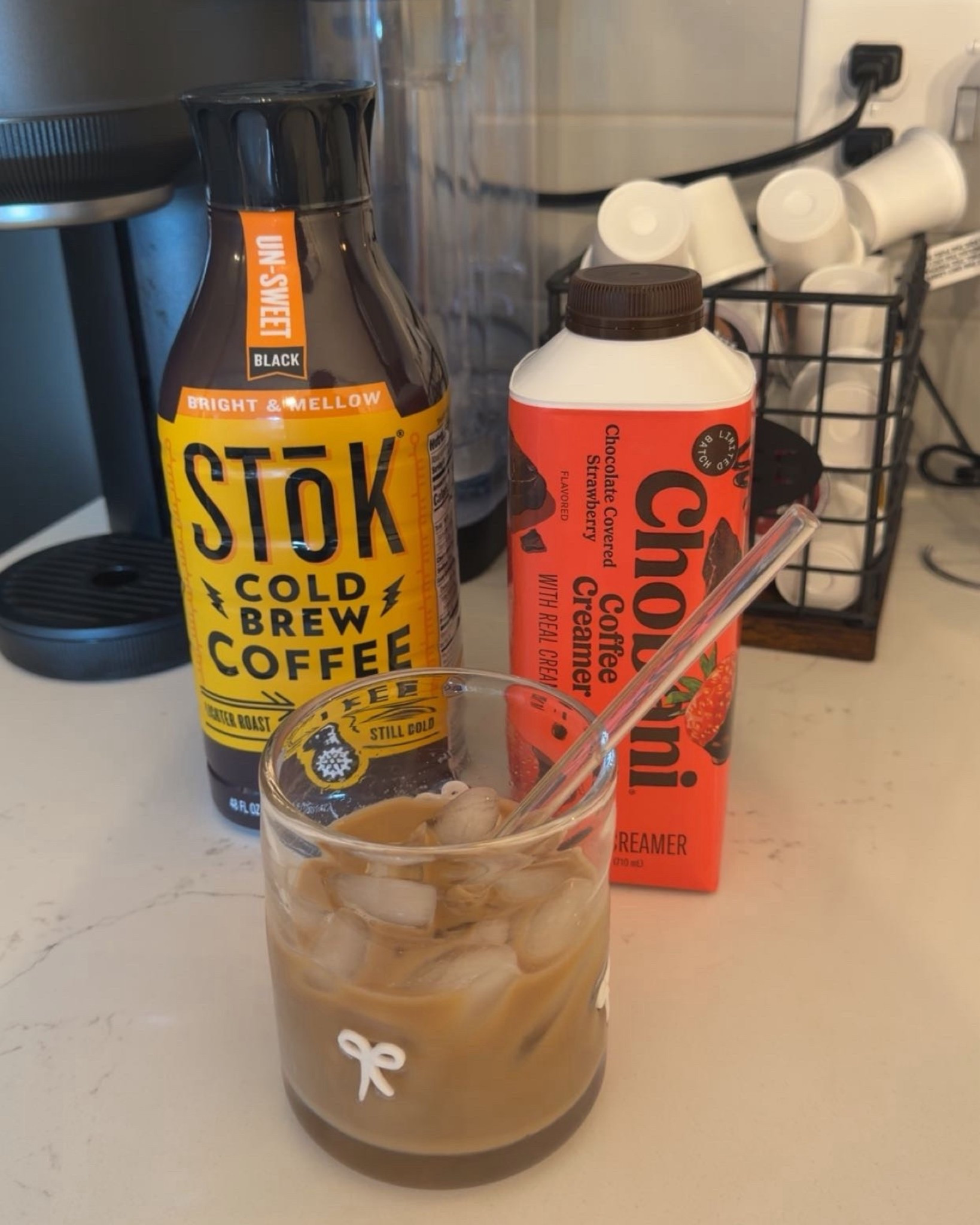 Coffee bar essentials ☕️🤍

Also, I 10/10 recommend this chocolate covered strawberry Chobani coffee creamer 😍

#LTKHome #LTKdayinmylife #LTKfoodie