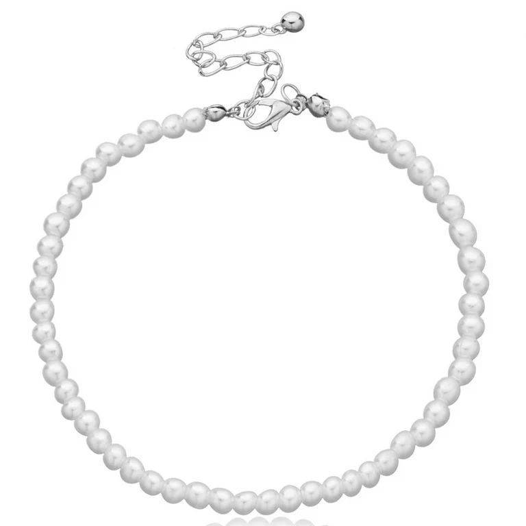 Ankle Bracelet Faux Pearl: Elegant Vintage Bead Anklet Beach Anklet Foot Jewelry | Walmart (US)