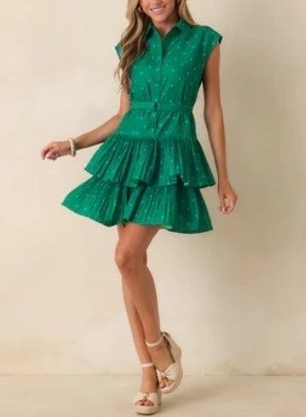 Inspired by joyful summer style, this green and blue mini dress delivers a fun, feminine silhouette with beautiful movement and personality. It’s made for making memories and embracing sunny adventures. Under $100.

Keywords:

* polka dot mini dress
* green and blue dress
* tiered mini dress
* ruffle mini dress
* summer mini dress
* vacation outfit
* colorful mini dress
* playful summer fashion
* resort wear dress
* brunch outfit inspiration
* feminine mini dress
* vacation wardrobe
* coastal chic fashion
* tiered ruffle dress
* warm weather outfit
* travel style dress
* statement mini dress

#LTKootd #LTKgrwm #LTKTravel