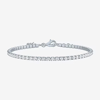 Yes, Please! Lab Created White Sapphire 14K Sterling Silver 8 Inch Tennis Bracelet | JCPenney