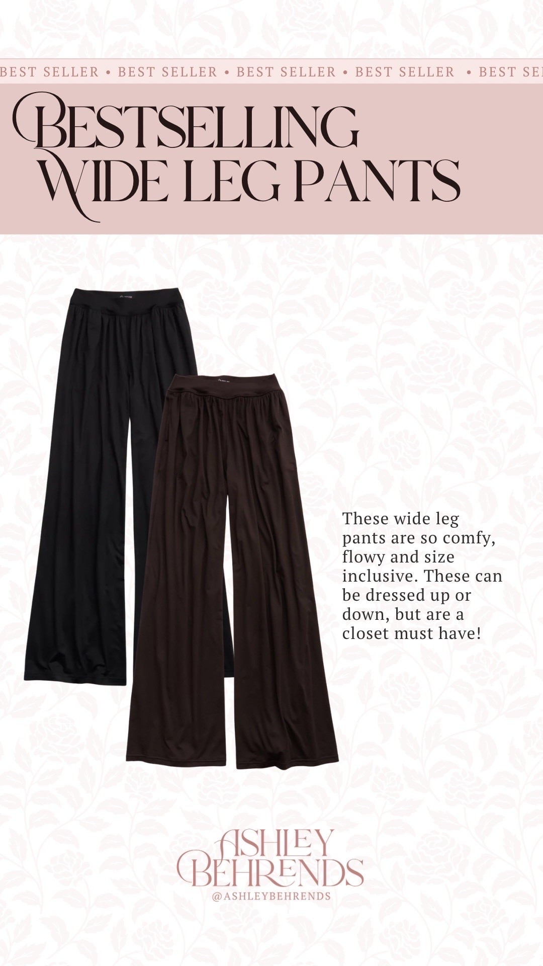 Super cute, and comfy plus-size approved pants and they’re on sale! These can be dressed up, or down and are as comfy as pajamas, but look far more put together. I’m loving the black, but this dark brown color is speaking to me this early fall. 
Wide leg pants

#LTKPlusSize #LTKSaleAlert #LTKSeasonal