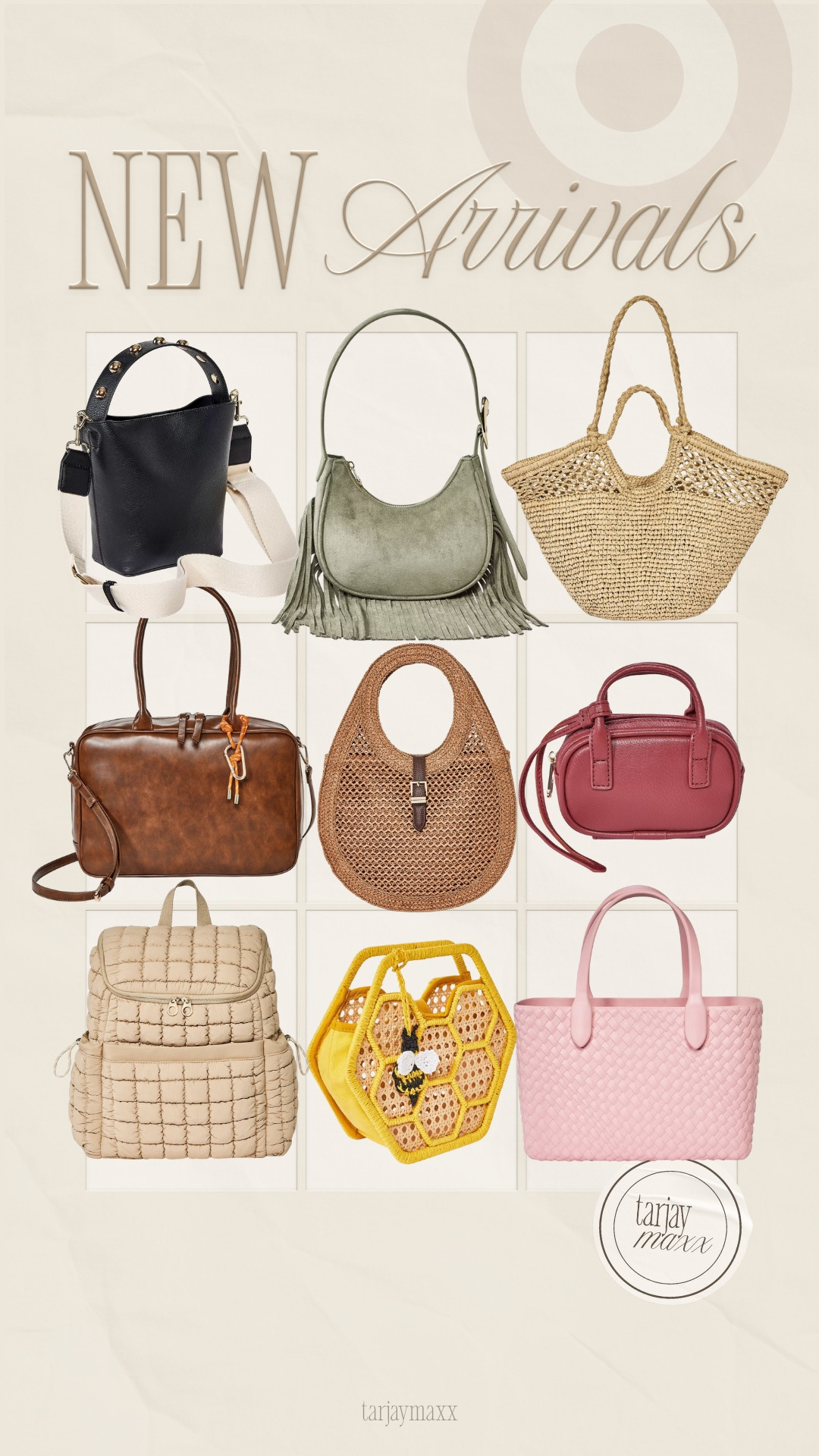 New arrivals just dropped and the bag section is looking better than ever! 👜✨ I am seeing so many designer-inspired styles that are perfect for everything from weekend trips to daily errands. Whether you need a chic woven tote for vacation vibes or a structured crossbody for a polished look, Target has you covered. These are going to go so fast, so make sure to grab your favorites while they’re still in stock! date night outfits, accolade crew neck pullover, satin effect wrap blouse, super bowl hosting, dark wash denim, brooch, lace trim, chocolate brown outfit, romantic knits, valentines day outfit women, target home, target style, home aesthetic, interior design, home styling, affordable home decor, room makeover, cozy home, modern traditional, neutral home 

 

#LTKfoodie #LTKActive #LTKHome