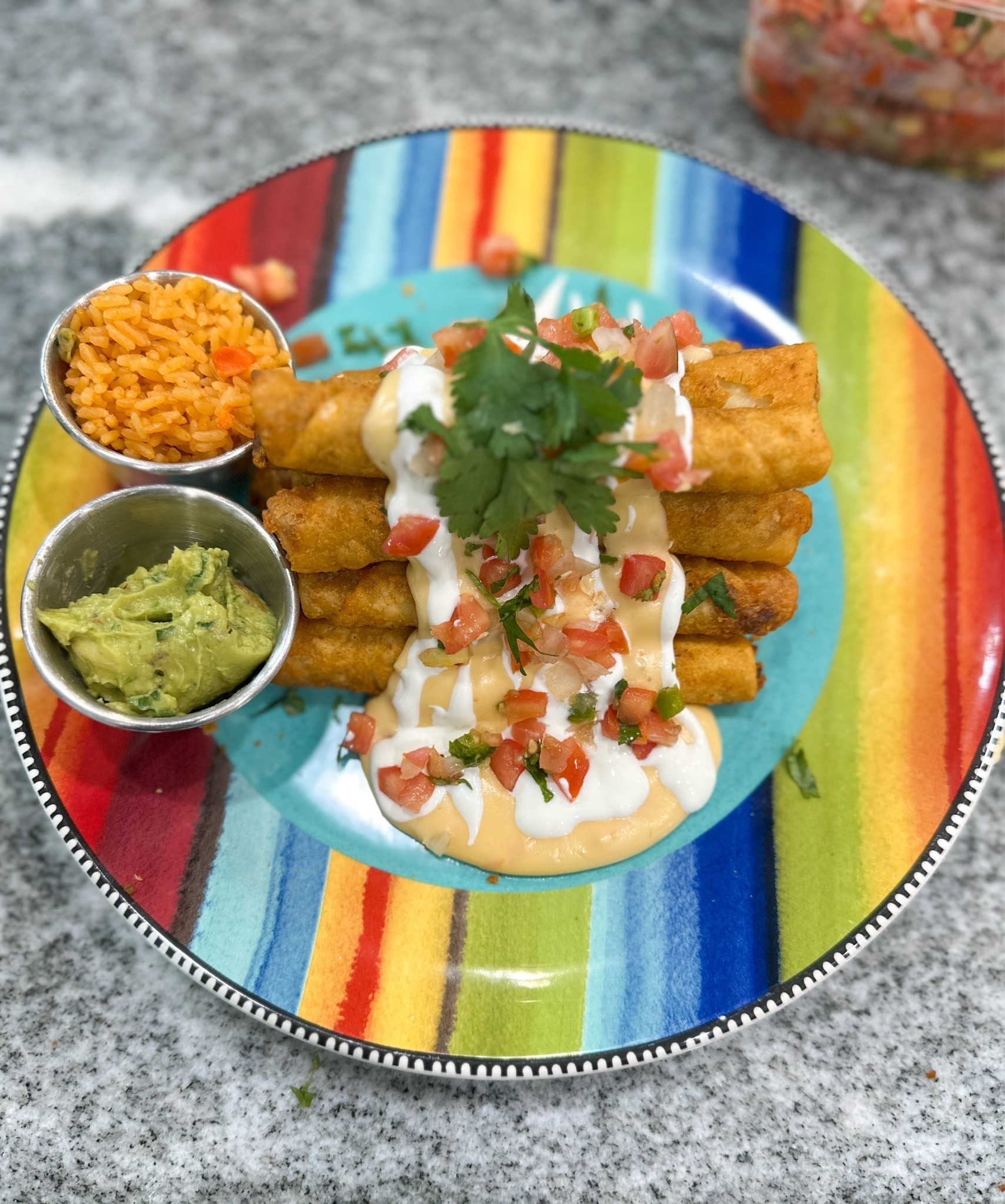 Mexican style plates for my cheesy taquitos #taquitos #cheesy #mexicanfood #easydishes #kitchenware

#LTKfoodie