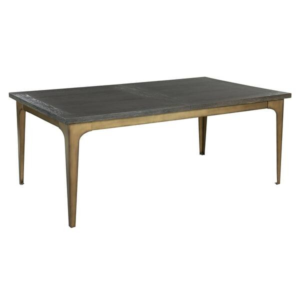 Rectangular Dining Table - Edgewater - Brown/Gold | Bed Bath & Beyond