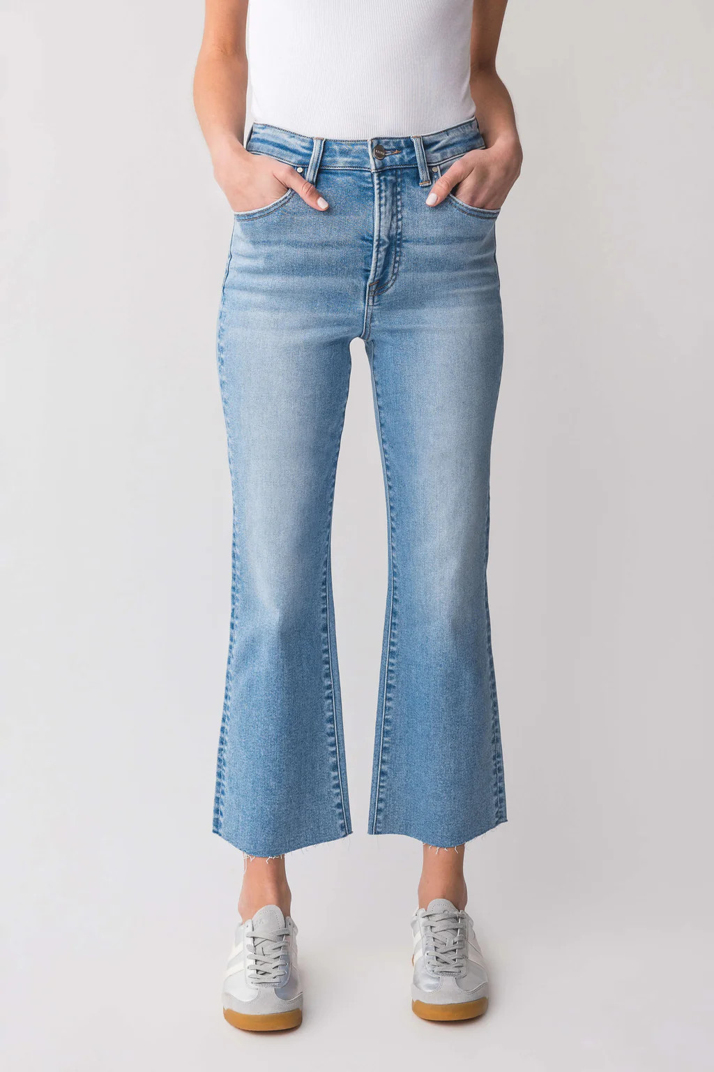 Risen Cora High Rise Kick Flare Jeans | Social Threads