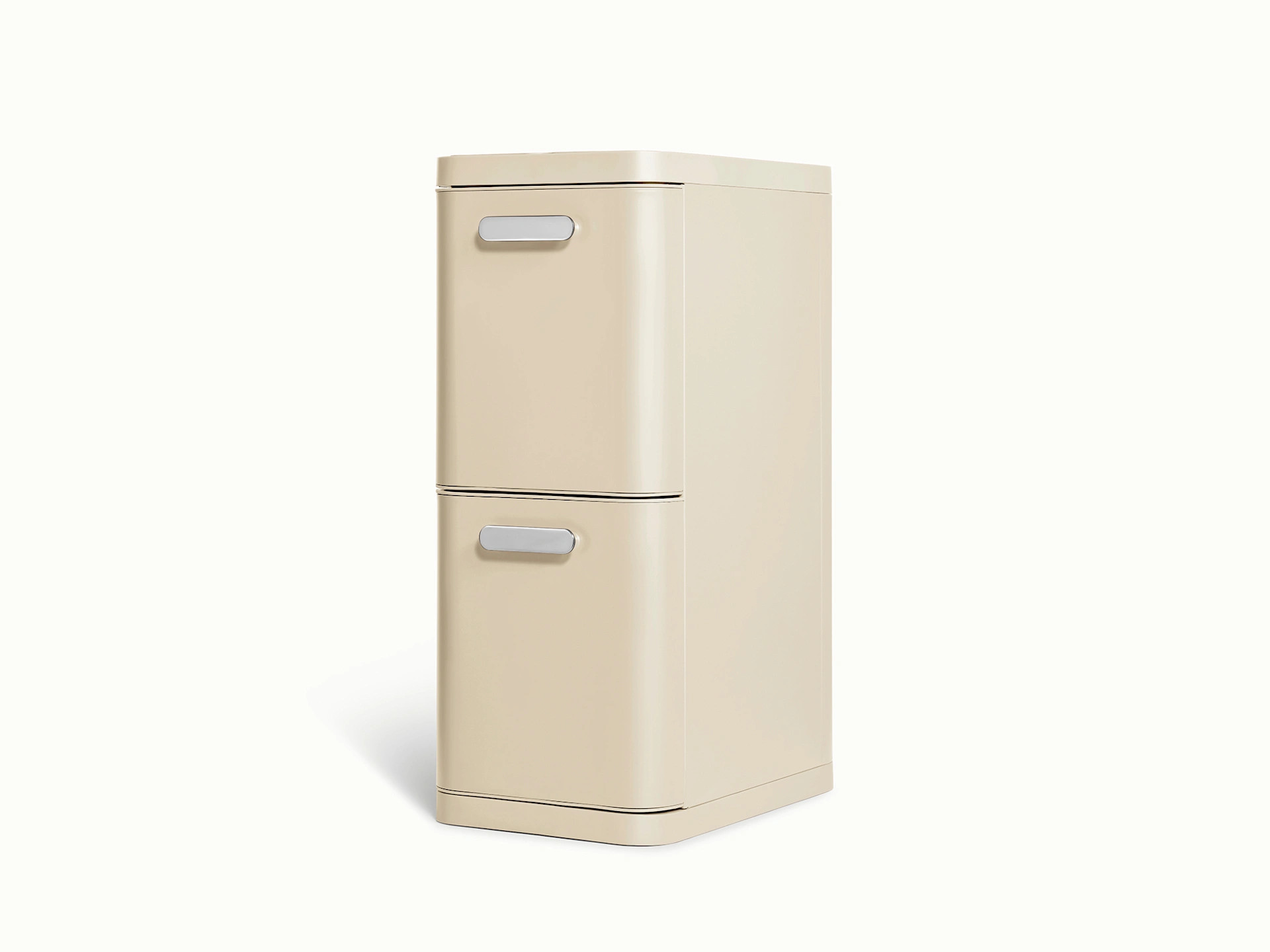Kitchen Recycling Bin with Drawers \u2013 45L 2-Compartment Bin | Caraway | Caraway