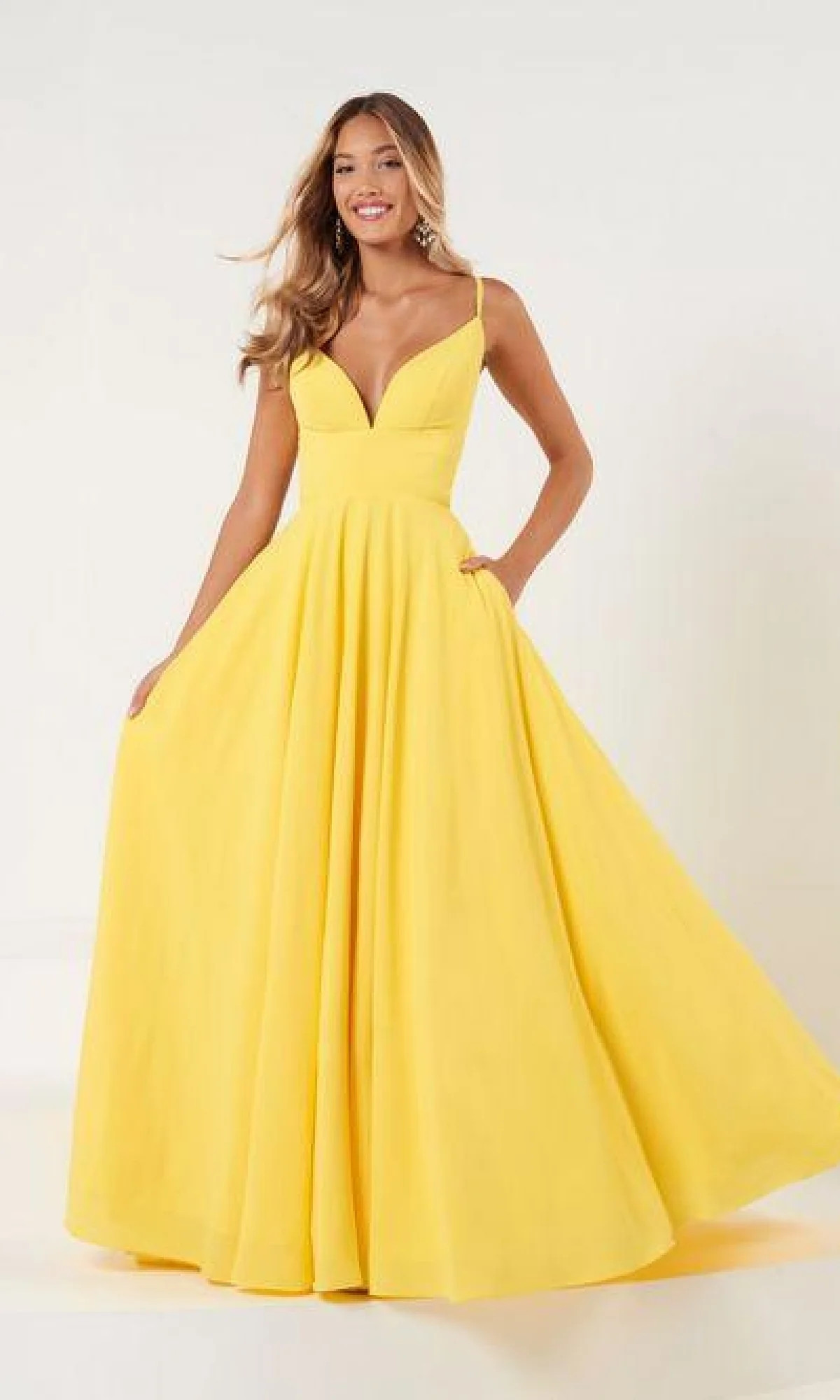 A-Line Prom Dress with Pockets: Tiffany 12863 | Prom Girl