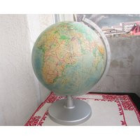 Vintage World Desk Globe 1970S, Old Earth Globe, Bowl, Large Size Collectible Replogle Plastic Stand | Etsy (US)