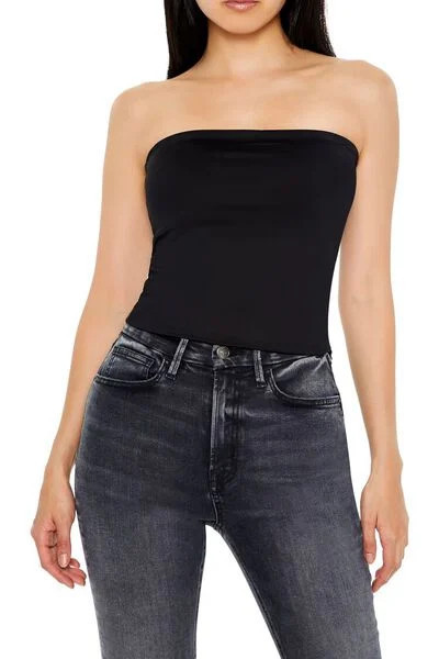 Contour Sculpt Cropped Tube Top | Forever 21