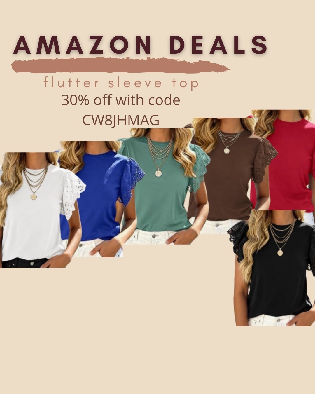 $17 ends 5/3

Amazon fashion
Amazon deals
Flutter sleeve top


#LTKSaleAlert