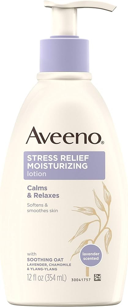 Aveeno Stress Relief Moisturizing Body Lotion with Lavender Scent, Natural Oatmeal to Calm & Rela... | Amazon (US)