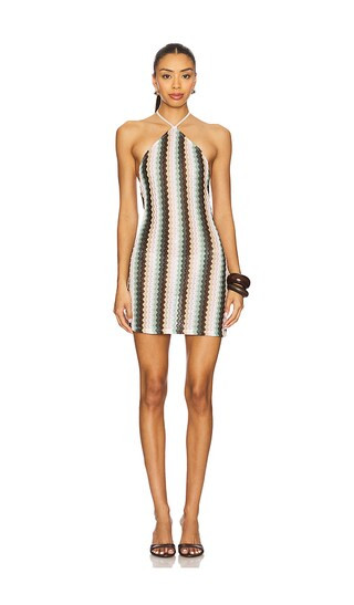 Nettie Mini Dress in Sage Multi | Revolve Clothing (Global)