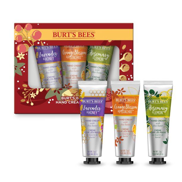 Burt's Bees Shea Butter Hand Cream Trio Holiday Gift Set | Walmart (US)